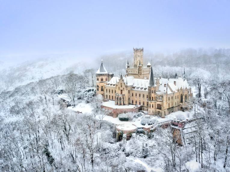 Schloss Marienburg im Winter